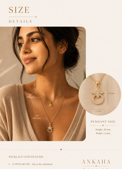 Layered Star & Floral Necklace
