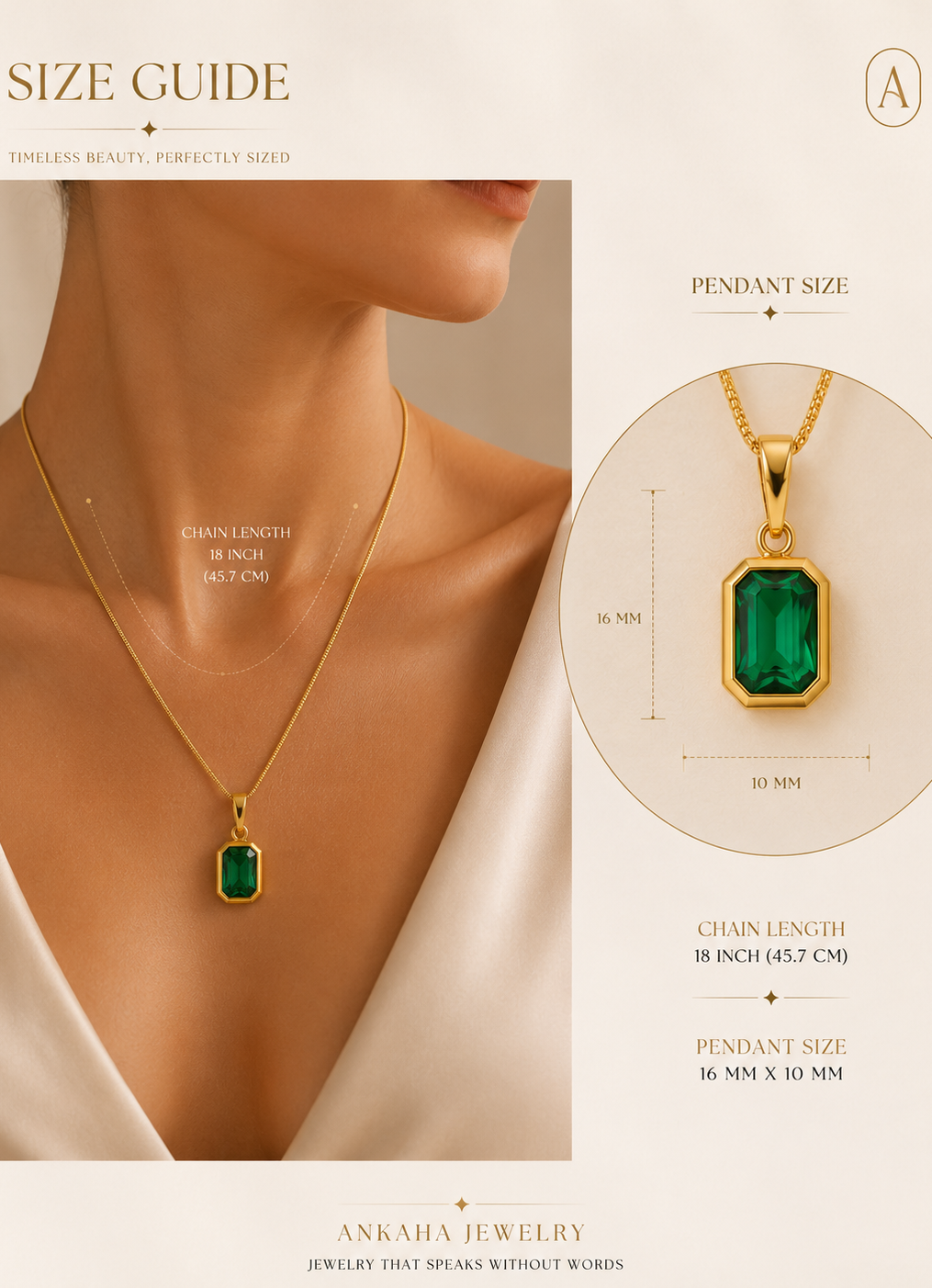 Emerald Green Stone Necklace