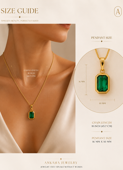 Emerald Green Stone Necklace
