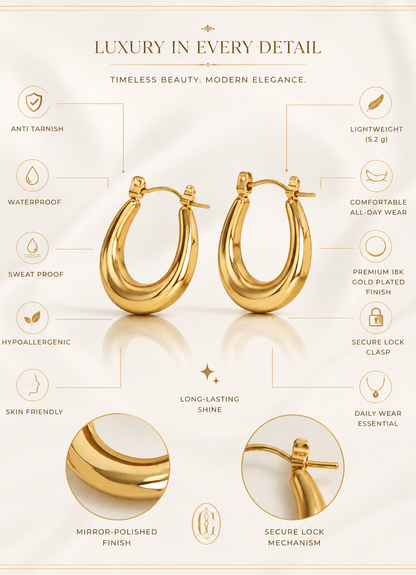 Classic Gold Hoop Earrings