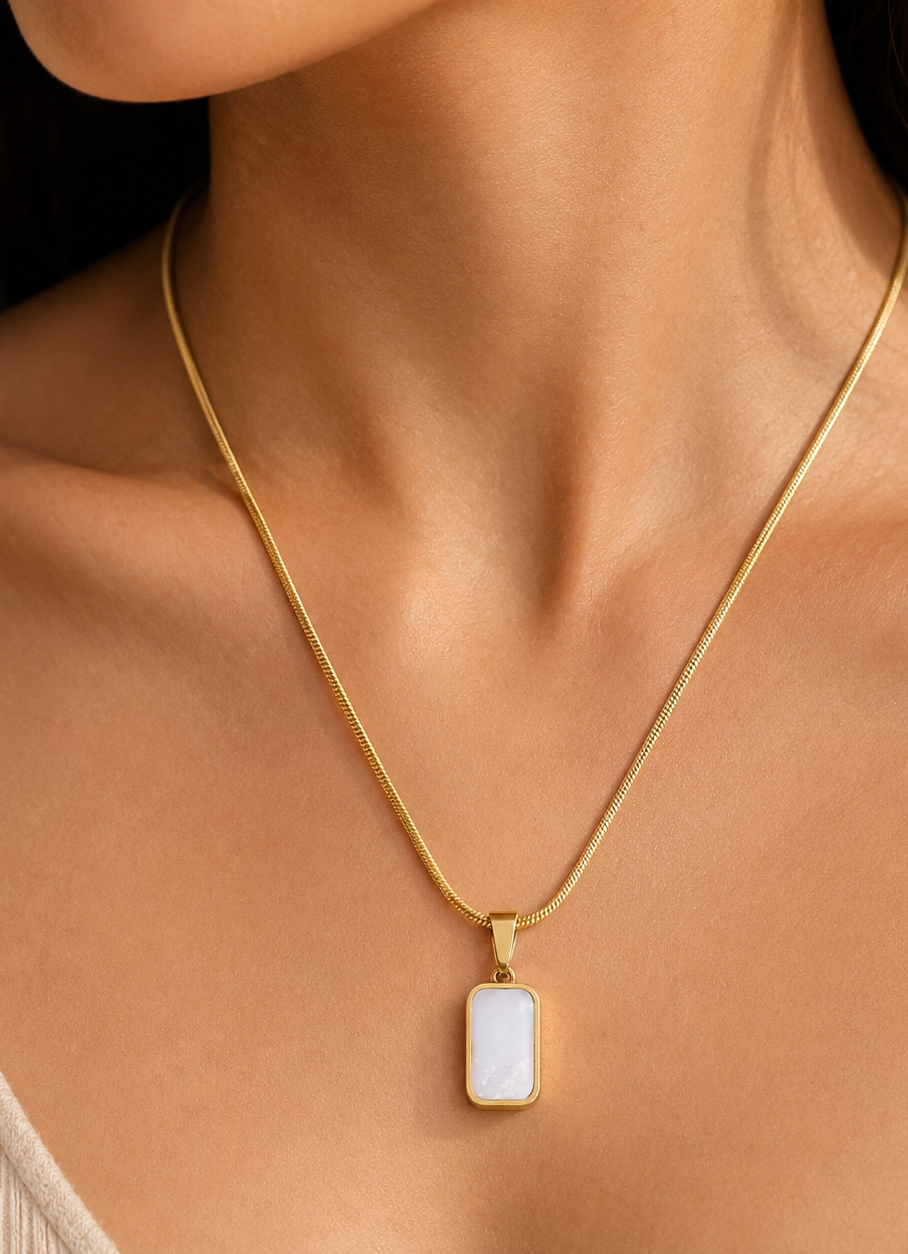 Reversible Black White Necklace
