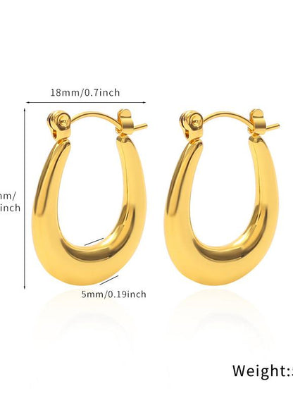 Classic Gold Hoop Earrings